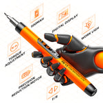 47-in-1 Electric Precision Screwdriver Set Compact High Torque 6-Speed Adjustable Cordless Magnetic USB Rechargeable with LED Digital Display