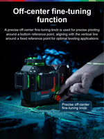 Genuine for Bosch GLL 18V-120-33CG Green Laser Level 3x360°Bluetooth Remote APP off-center fine-tuning Function Triple power modes High-Precision Fine Line Professional Measuring Tool