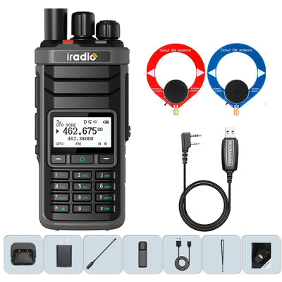 LinkMejor UV88 GPS Multiband Radio Walkie Talkie 1024 Channels IP67 Waterproof Type-C Charging CB SSB HF FM SW MW LW Amateur Ham Two Way Radio