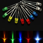 LinkMejor® 375pcs 3MM 5MM LED Light Emitting Diode Beads Resistance Lights Kits Bulb Lamp