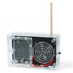 DIY Smart Intercom Radio Kit Adjustable Frequency 409.85MHz 87-108MHz OLED Display FM Walkie-Talkie Communication and Radio Listening