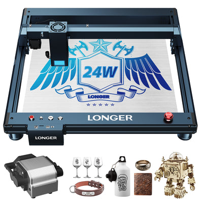 [EU/US/UK Direct]LONGER Laser B1 20W Laser Engraver Cutter, 4-core Laser Head, 22-24W Output Power, 450 x 440mm Engraving Area