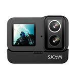 LinkMejor SJ20 Extended Battery Life Version 4K HD Dual Lens Action Camera Night Vision Sports Camera Panoramic Anti-Shake Camera Outdoor Motorcycle Recorder