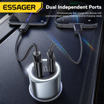 LinkMejor ES-CC16 89W 2-Port USB PD Car Charger Adapter USB-A+USB-C PD QC3.0 Support FCP SCP VOOC Fast Charging for iPhone 15 14 13 Pro for Huawei Nova Flip for Samsung Galaxy Z Flip6
