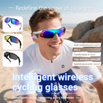 Bakeey QY Pro3 Smart bluetooth 5.4 Cycling Glasses with AI Voice Assistant 360° Surround Sound Magnetic Charging UV Protection for Outdoor Sports