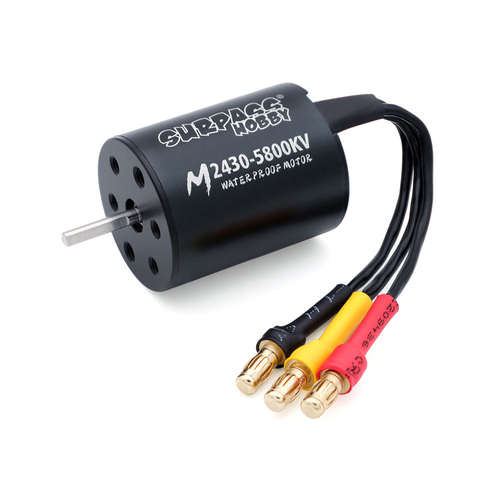 LinkMejor M2430 M2435 Brushless Waterproof Motor for 1/16 1/18 Flat Sports RC Cars Vehicles Models Parts 3200/4300/4800/7200/6300/5800KV