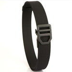 120cm Men's Tactical Nylon Belt Shooting Training Holster Simple Automatic Buckle Pant Waistband for Outdoor Leisure Sports Work