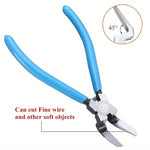 Heavy Duty Iron Diagonal Pliers Multifunctional Wire Stripping Tool Car Clip Rivet Tightening Electrical Work Ergonomic Handles Precision Cutting Spring Assisted Mechanism