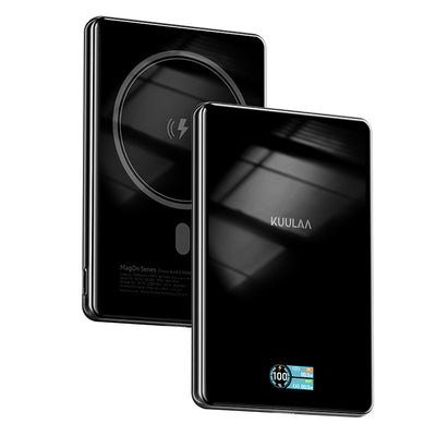 LinkMejor KL-YD89 20W 38.7Wh 10000mAh Qi2 Magnetic Wireless Power Bank with Smart Digital Display External Battery Power Supply with 1 Input & 2 Outputs Fast Charging for iPhone 17 17Pro Max 16 15 14 for Huawei Mate Xts for Xiaomi 17pro for OPPO