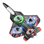 LinkMejor L101 2.4G EPP Hover Fighter Glider One-Key Circling 360° Roll 4 Turbofans 4CH LED RC Drone Airplane Quadcopter Stunt Glider RTF