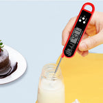 Foldable Digital Food Thermometer Grill Meat Kitchen Thermometer Baking Milk Water Thermometer Magnetic Kitchen Temperature Gauge