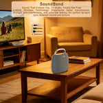 SoundBond A108 Dual Mode TV Speaker Wireless bluetooth Speaker 20W Output Power Dual Diaphragms 4000mAh Battery Dual-mode Sound Support AUX Playback Smart Home TV Speakers