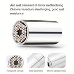 Universal 7-19mm Socket Torque Wrench Head Drill Ratchet Sleeve Wrench Magic Grip Multifunctional Hand Tools