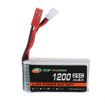 4 PCS LinkMejor 3.7V 1200mAh 25C 1S LiPo Battery JST Plug with Battery Charger for RC Drone