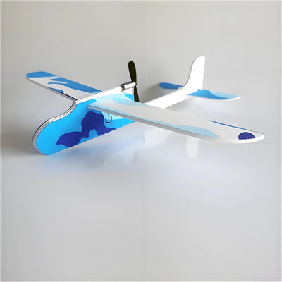 Single Wing Airplane Model Electric Foam Glider Assembly kit Science Education Outdoor Children's Hand-assembled Toys