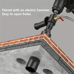 SDS-Plus Square Electric Hammer Adapter M22 Thread Water Injection System Steel Construction for Drilling and Hammering Tools Anti Slip Handle Easy Installation Dust Control Drill Accessories