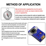 Watch Demagnetizer Quartz Mechanical Watch Repair Tool One Button Operation EU Plug Compact Design Professional