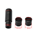 3Pcs HAYEAR 0.5X C Mount Microscope Adapter 30.5mm 30mm Electronic Eyepiece Reduction Lens 0.5X Microscope Relay Lens for Microscope CCD Camera