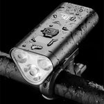 LinkMejor 1200LM Bike Headlight 6 Cycling Flash Lamp Light Modes Aluminum Alloy Waterproof Type-C Charging Bicycle Front Light for MTB Riding