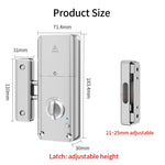 Tuya APP Remotely Control IC Card Lock Invisible Automatic Motor Bolt Lock For Home Wooden Door No Drilling Hole Installation