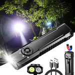 LinkMejor T40 EDC Flashlight 10W 900LM UV Light Green Flashlight Magnetic Base Type C Charging LED Torch