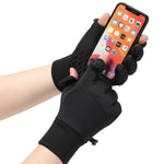 LinkMejor Winter Warm Bike Gloves Touch Screen Outdoor Windproof Waterproof Cold-proof Gloves for Driving Cycling Fishing Skiing