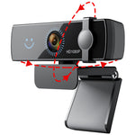 CW100 Webcam 1080P Full HD Windows Hello Facial Recognition USB Computer Cam Noise Cancelling Microphone Plug and Play for Video Calling Conference