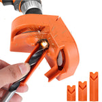 4PCS Electric Drill Bit Sharpener Professional 11x6x7 cm High-Speed Steel Orange Plastic for Lithium and AC Electric Drills Multipurpose Tool