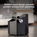 Comfook Metal Compact Coffee Espresso Knock Box Coffee Waste Bin Espresso Puck Bin Espresso Grounds Bin with Silicone Knock Bar