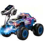 1212 RTR 1/12 2.4G 4WD RC Car Stunt Amphibious Truck Simulated Spray One-touch Standing Mode Cool Lighting Vehicles Models Toys
