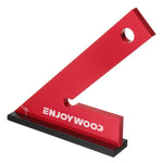 LinkMejor Aluminum Alloy Miter Square with Base 45 Degree Right Angle Ruler Miter Angle Corner Ruler Woodworking Measuring Tools