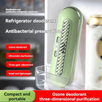 Refrigerator Deodorizer Ozone Sterilization Air Purifier 1200mAh Battery with Quick Air Purification for Effective Odor and Germ Removal