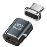 240W USB4.0 80Gbps Thunderbolt5 Magnetic Type-C OTG USB-C To USB-C Fast Charge Magnet Converter Cable 8K@60Hz USB Type-C Adapter