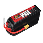 LinkMejor 6S 22.2V 6500mAh 30C 144.3Wh LiPo Battery XT60 Plug for RC Drone FPV Racing
