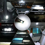 10pcs Car LED T10 4014 15SMD LED Reading License Plate Trunk Lights T10 Car Signal Lamp 501 194 Bulbs 4014SMD Clearance Lights Reading Interior Lights 6000K 12V