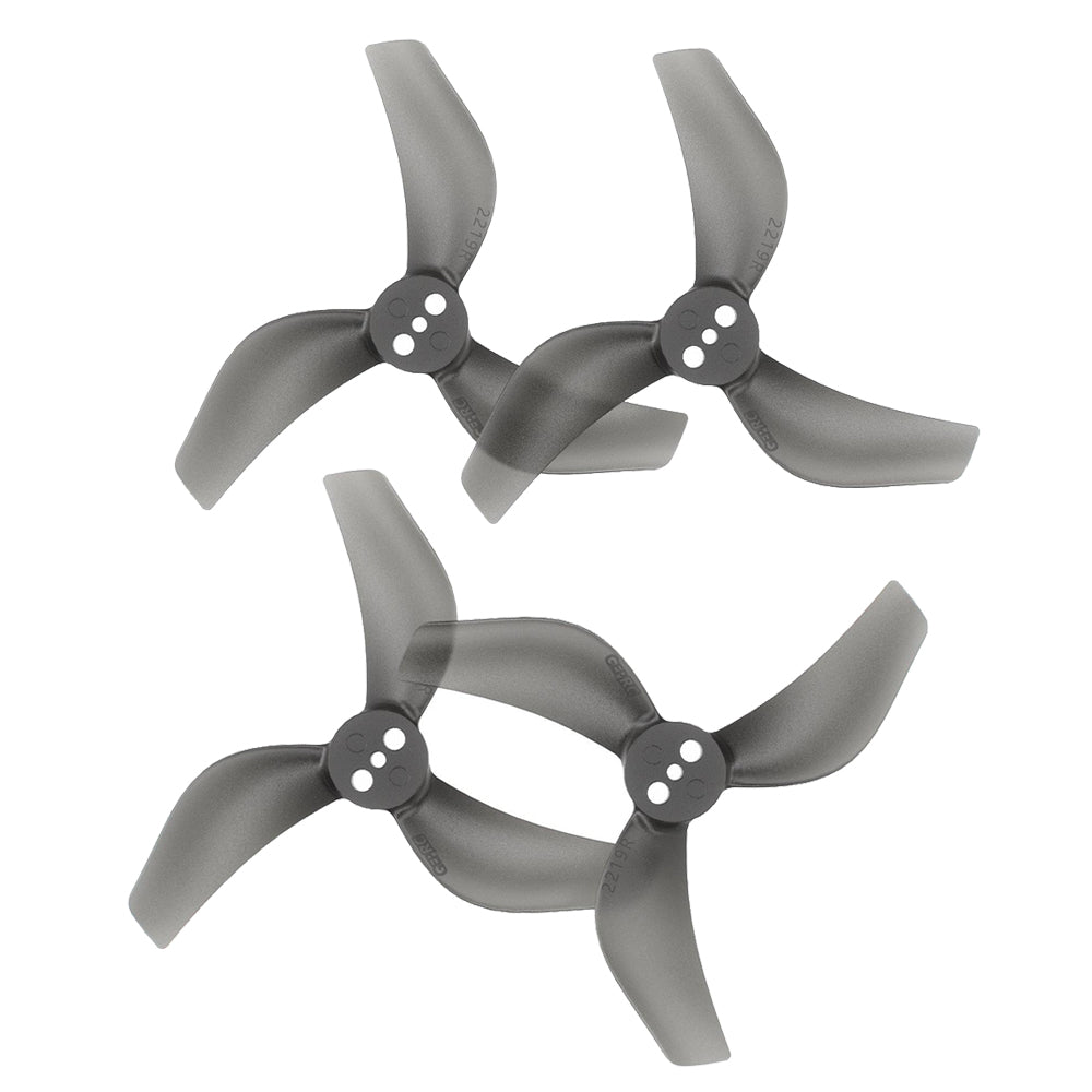 GEPRC x GEMFAN GP2219-3 2219 2.2 Inch 3-blades PC Transparent Black Propeller 1.5mm Shaft for DarkStar22 RC FPV Racing Drones