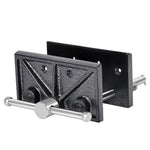 LinkMejor Heavy Duty Ductile Cast Iron Bench Vise 6-3/8" Jaw Width 4-1/2" Max Opening Quick Release Industrial Workbench Clamp for Drill Press
