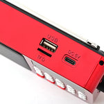 IPRee FM Radio Support Bluetooth 5.4 Mode Portable Wireless Multifunctional Automatic Search Support USB TF Card MP3 Player with Emergency Lighting