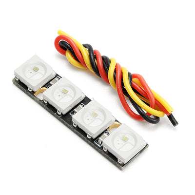 3pcs 0.7g Super Mini WS2812B RGB5050 4 Bit Colorful LED Strip for Naze32 F3 F4 Flight Controller RC Drone