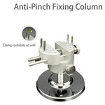 Mini Hobby Vise CNC Aluminum Alloy 360 Swivel Adjustable Pin Vise 8 Bench Pins 50mm Clamping Width Table Vice Clamp Action Figure DIY Jewelry Watch