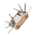 LinkMejor 8 in 1 Portable Folding Mini Bike Repair Tool Multifunctional Screwdriver Hex Wrench for Bike Tire Chain