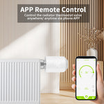 Tuya Zigbe Smart Thermostat Radiator Valve Temperature Schedule Setting Window Open Detection Function APP Remote Voice Control Work with Alexa Google Assistance