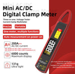 LinkMejor UX1 UX2 Digital Clamp Meter True RMS 6000 Counts AC/DC 6A/60A/100A/200A Auto Range Color Screen NCV LoZ Dual Display
