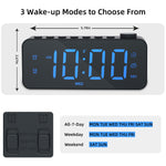LinkMejor LED Digital Alarm Clock with FM Radio / Dual Alarm / Snooze / External USB Charging Port / Dimmable Night Light For Bedroom / Office