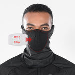 Golovejoy Winter Breathable Windproof Anti-smog Cycling Mask Warm Ear Protection Neck Cover for Outdoor Sports Skiing