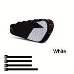 LinkMejor 2.5L Bicycle Inner Tube Bag Waterproof Side Zipper Night Reflective Strip Narrow Edge Bike Triangle Front Beam Frame Bag