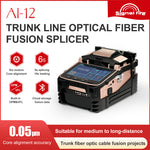 LinkMejor FIRE AI-12 Optical Fiber Fusion Splicer 6 Motors Core Cladding Alignment 5 Inch Touchscreen 7800mAh Battery Bluetooth 4.2 Optical Power Meter VFL