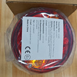 Rear Round Hamburger Led Tail Stop Lights Turn Signal Reverse Slim Lamp 12-24V