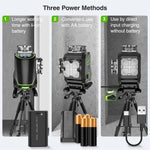 Huepar S04CG 4D 16 Line Laser Level Self-Leveling LCD Screen Bluetooth Connectivity Rechargeable Battery IP54 Waterproof Type-C Charging