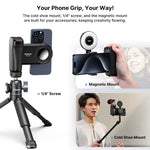 LinkMejor MA35 MagSafes Smartphone Camera Shutter Grip bluetooth Selfie Handle as Camera Photo Stabilizer Vertical Horizontal Shooting